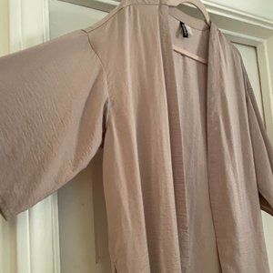H&M DIVIDED Nude Mauve Short Kimono Jacket Medium